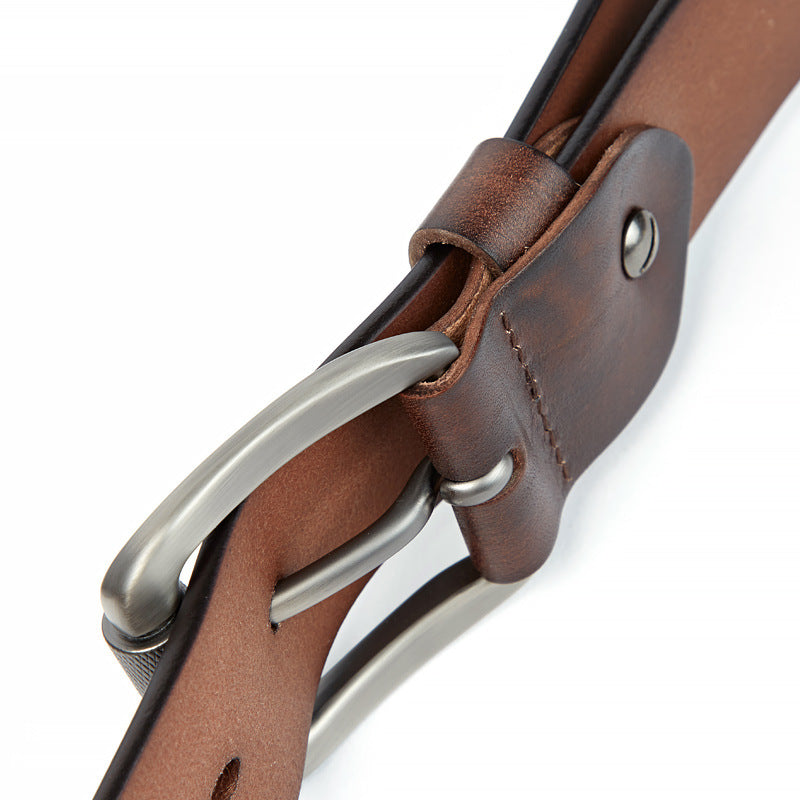 Leather Vintage Belt - Golden Age Bartending Leather Vintage Belt - Golden Age Bartending