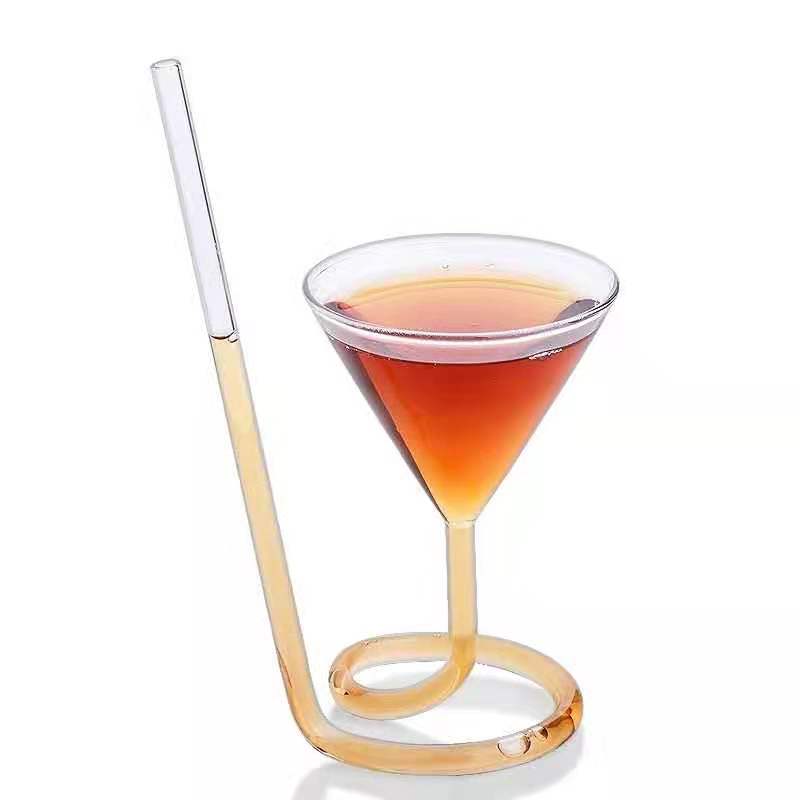 Straw Cocktail Glass - Golden Age Bartending Straw Cocktail Glass - Golden Age Bartending