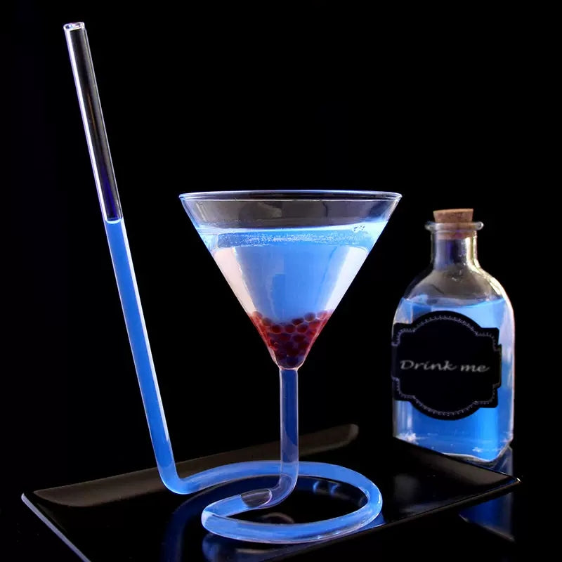 Straw Cocktail Glass - Golden Age Bartending Straw Cocktail Glass - Golden Age Bartending