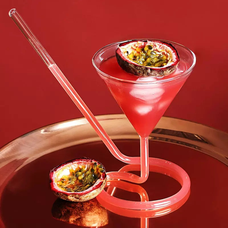 Straw Cocktail Glass - Golden Age Bartending Straw Cocktail Glass - Golden Age Bartending