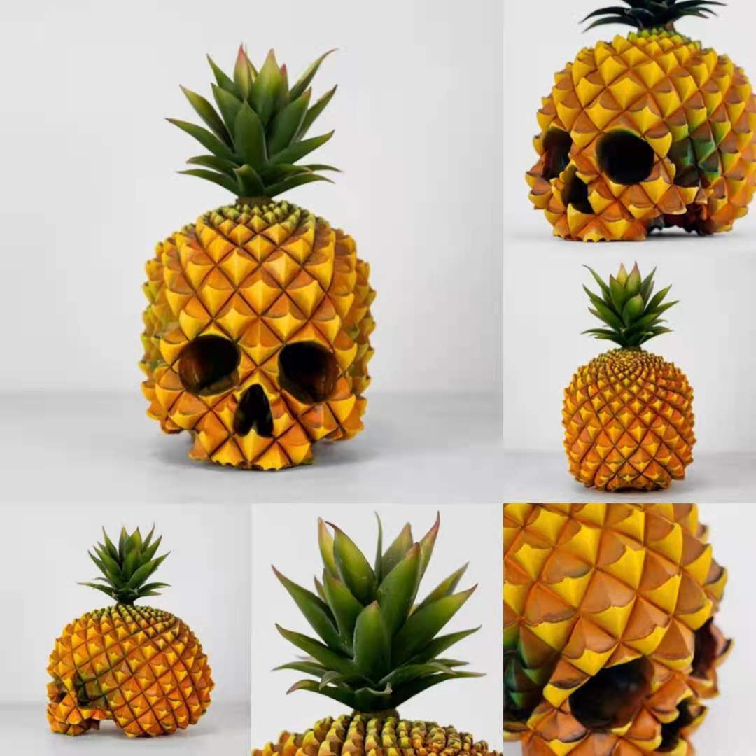 Pineapple Skull DECO - Golden Age Bartending Pineapple Skull DECO - Golden Age Bartending