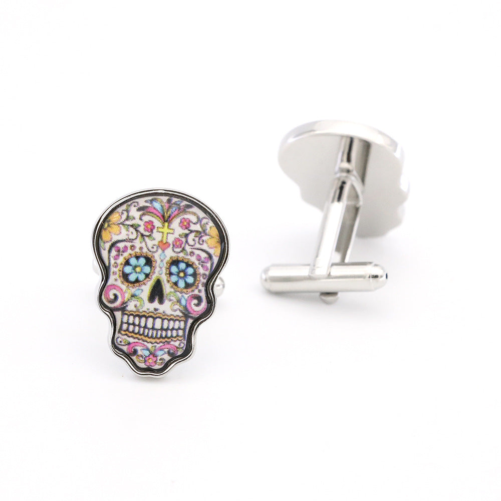 Xkull cufflinks - Golden Age Bartending