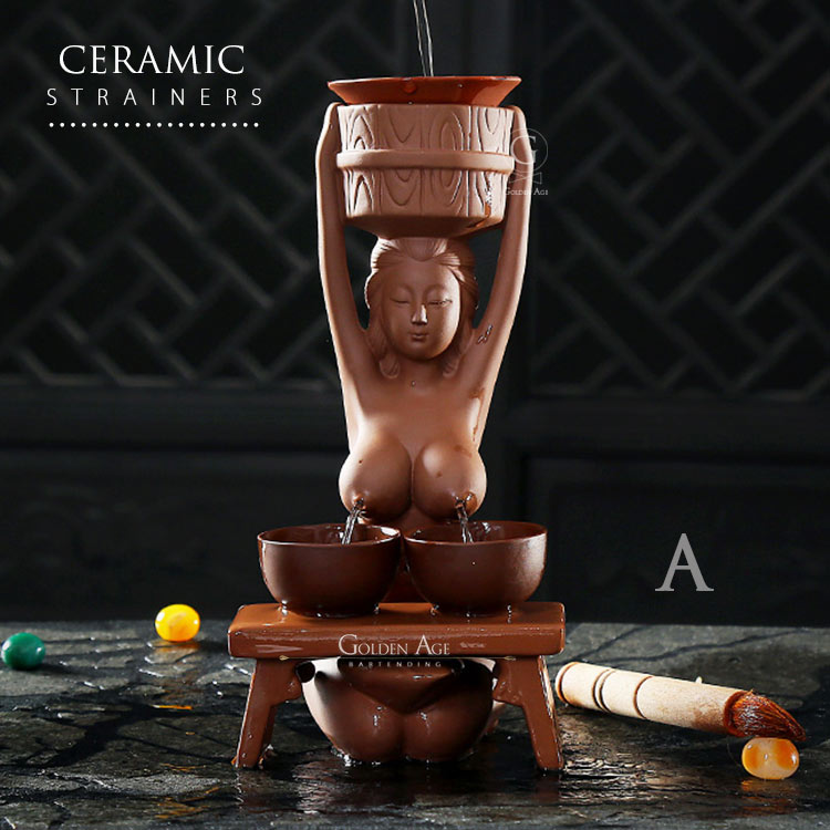 Khalifa Ceramic Strainers - Golden Age Bartending Khalifa Ceramic Strainers - Golden Age Bartending
