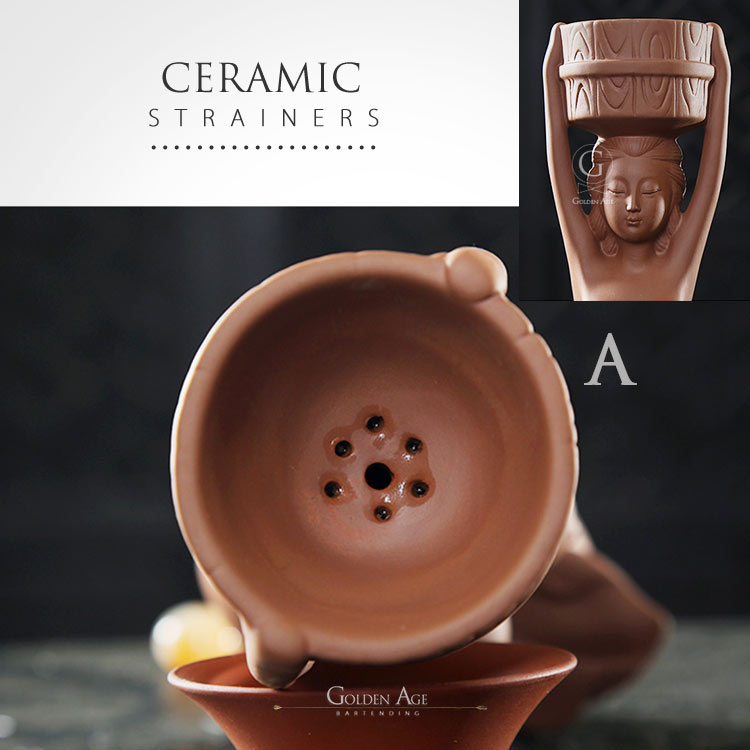 Khalifa Ceramic Strainers - Golden Age Bartending Khalifa Ceramic Strainers - Golden Age Bartending