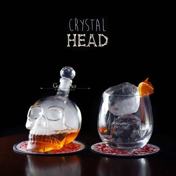 Skull Head Bottles - All sizes - Golden Age Bartending Skull Head Bottles - All sizes - Golden Age Bartending