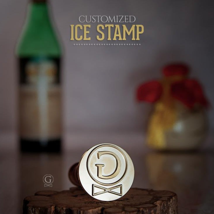 ROUNDED Ice Stamp - Golden Age Bartending ROUNDED Ice Stamp - Golden Age Bartending