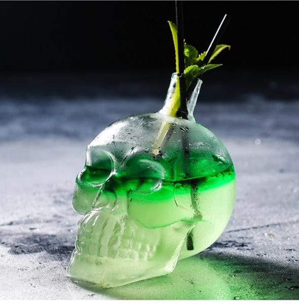 Skull Head Bottles - All sizes - Golden Age Bartending Skull Head Bottles - All sizes - Golden Age Bartending