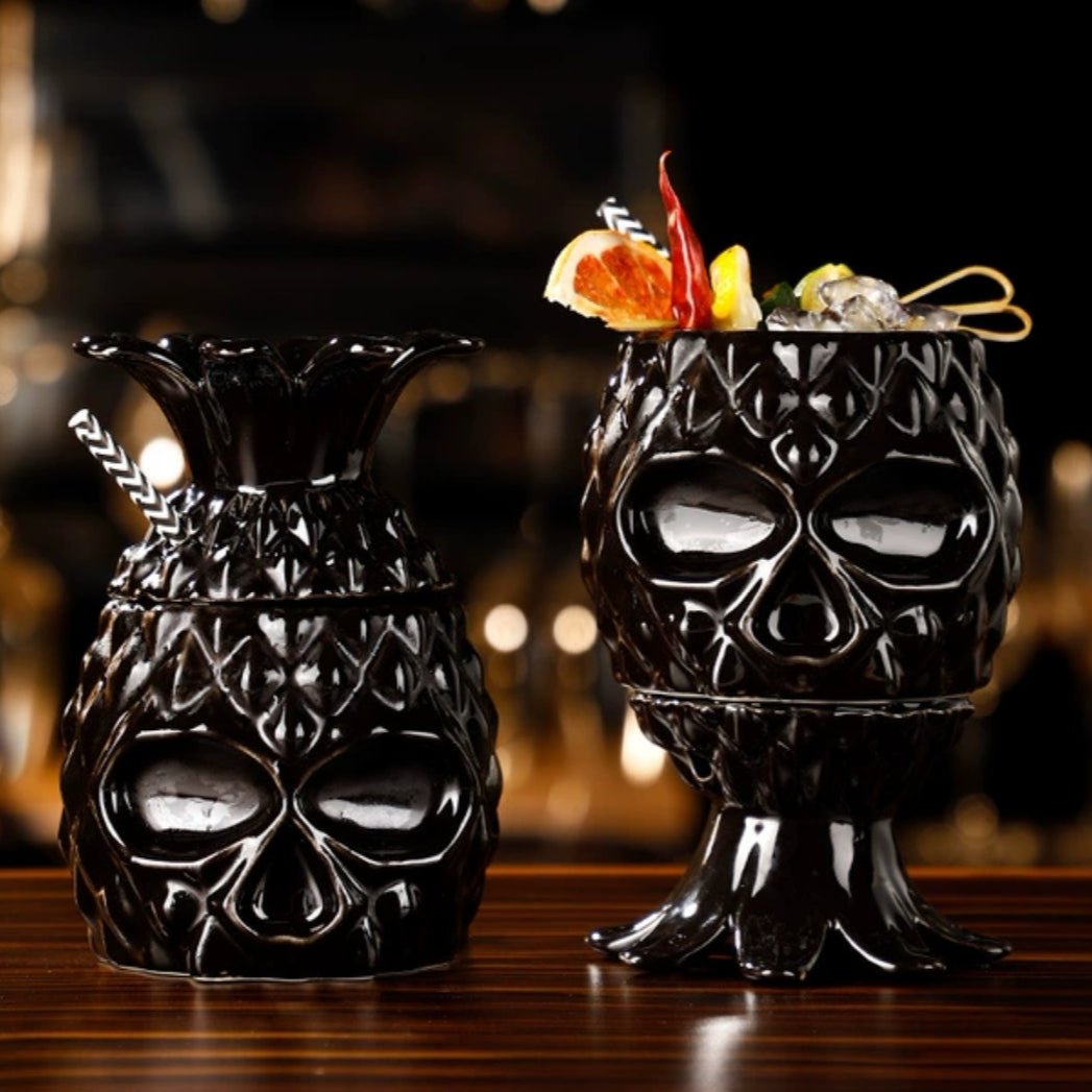 Pineapple Skull Cup - Golden Age Bartending