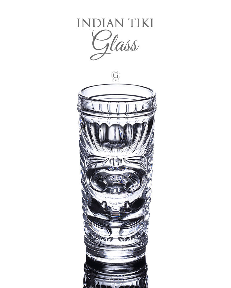 ON SALE! Glass INDIAN TIKI - Golden Age Bartending