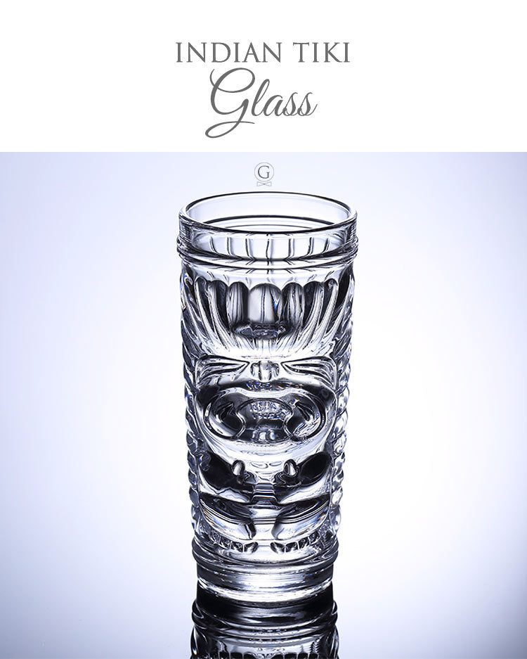 ON SALE! Glass INDIAN TIKI - Golden Age Bartending