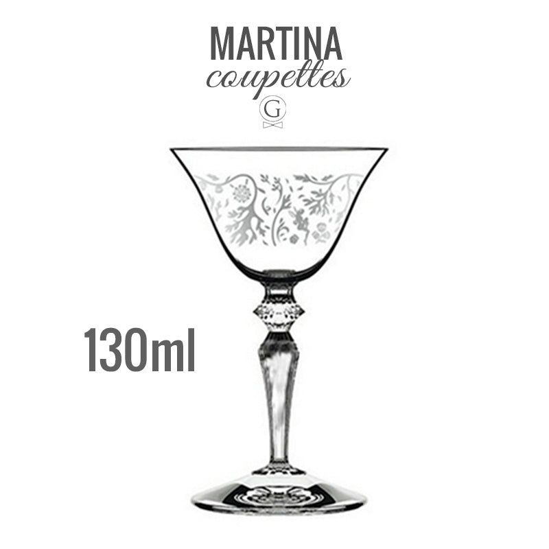 Martina Coupe Glasses - Golden Age Bartending Martina Coupe Glasses - Golden Age Bartending