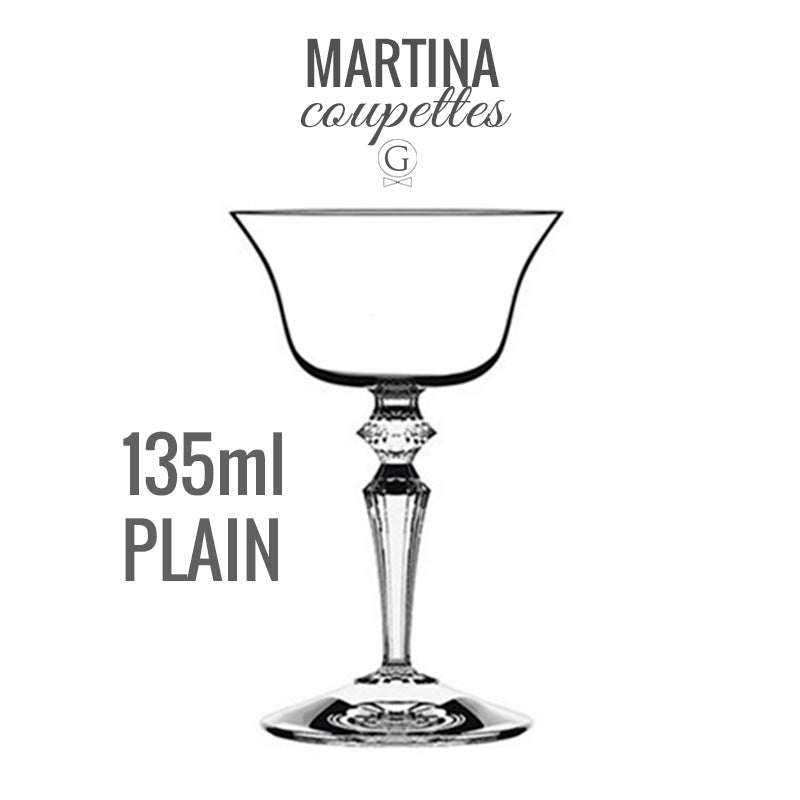 Martina Coupe Glasses - Golden Age Bartending Martina Coupe Glasses - Golden Age Bartending