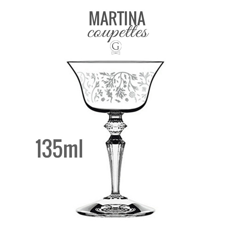 Martina Coupe Glasses - Golden Age Bartending Martina Coupe Glasses - Golden Age Bartending