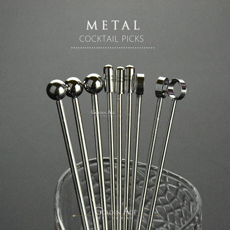 10 x Cocktail Picks - METAL - Golden Age Bartending 10 x Cocktail Picks - METAL - Golden Age Bartending