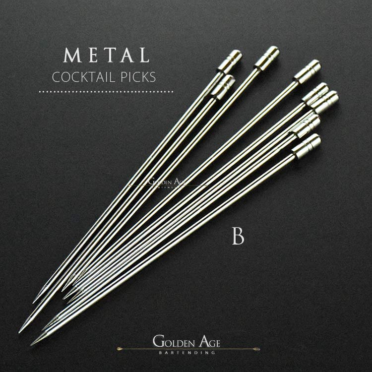 10 x Cocktail Picks - METAL - Golden Age Bartending 10 x Cocktail Picks - METAL - Golden Age Bartending