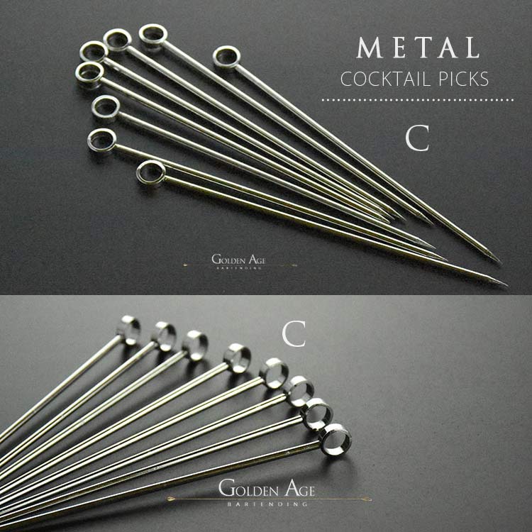 10 x Cocktail Picks - METAL - Golden Age Bartending 10 x Cocktail Picks - METAL - Golden Age Bartending