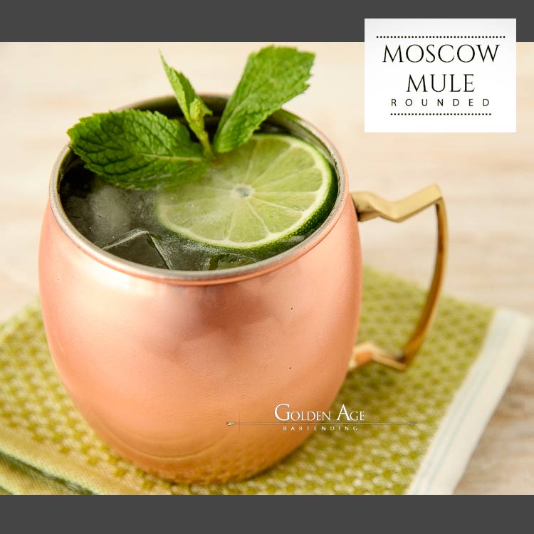 Premium Moscow Mule Rounded - 500ml - Golden Age Bartending Premium Moscow Mule Rounded - 500ml - Golden Age Bartending