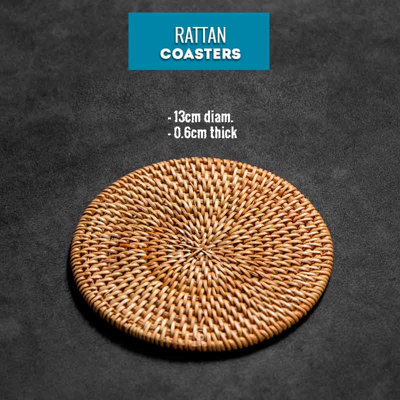 Rattan Coasters - Golden Age Bartending Rattan Coasters - Golden Age Bartending