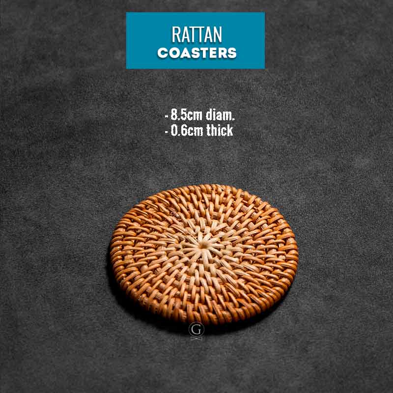 Rattan Coasters - Golden Age Bartending Rattan Coasters - Golden Age Bartending