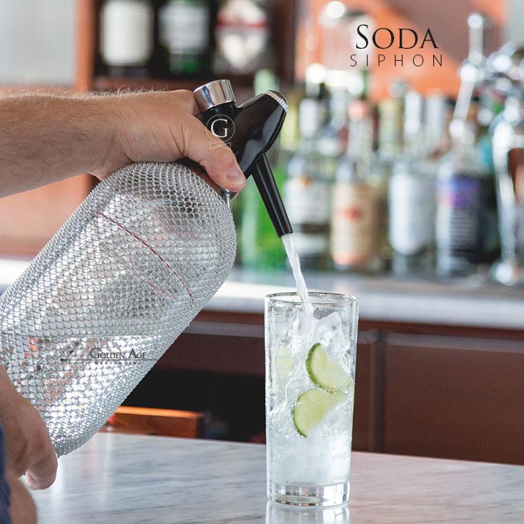 Soda Siphon - 1000ml - Glass - Golden Age Bartending Soda Siphon - 1000ml - Glass - Golden Age Bartending