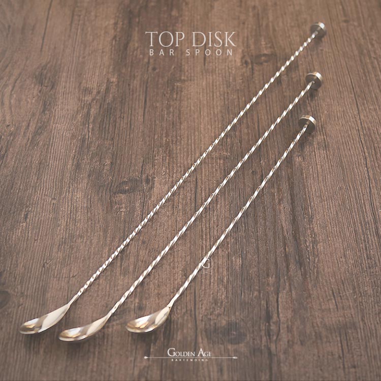 Bar Spoons top disk - Golden Age Bartending Bar Spoons top disk - Golden Age Bartending