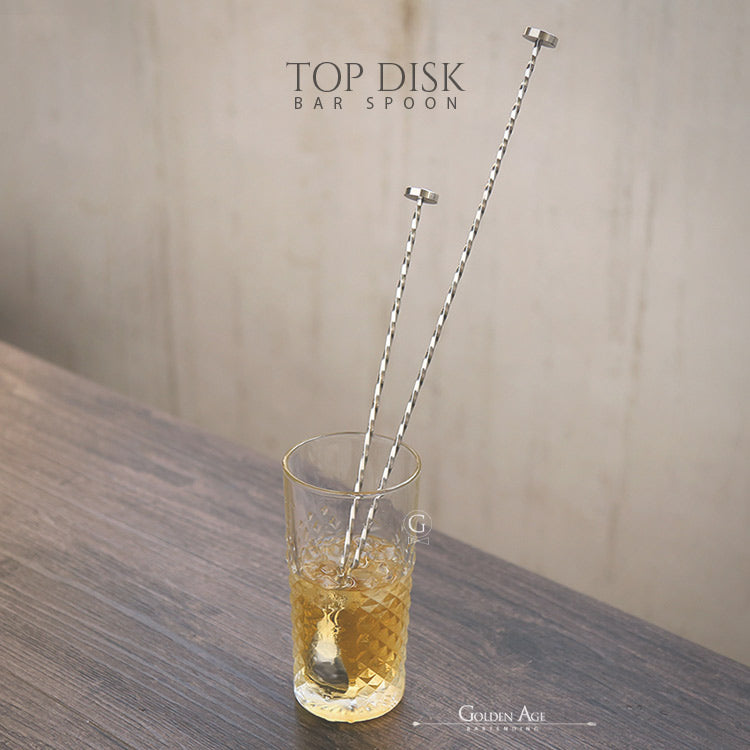 Bar Spoons top disk - Golden Age Bartending Bar Spoons top disk - Golden Age Bartending