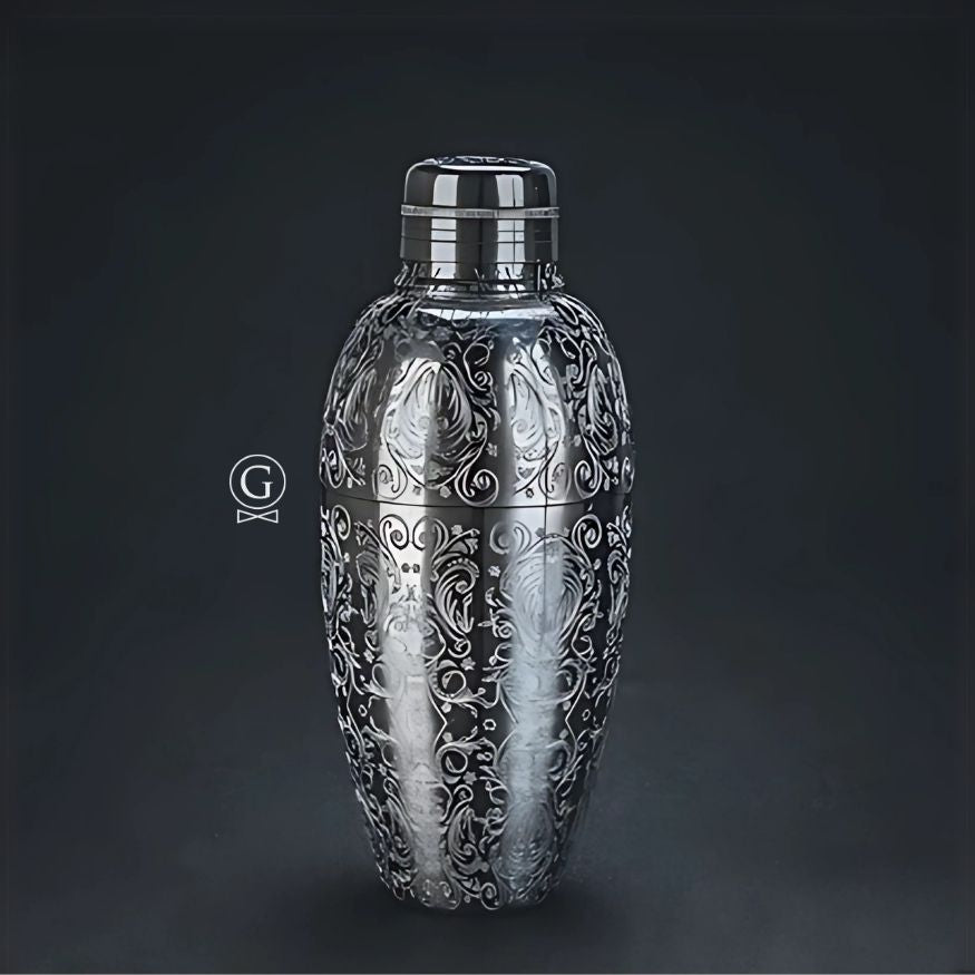 Engraved 3-Piece Cocktail Shaker - Golden Age Bartending