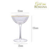 Gold Rim ROMANA Coupes