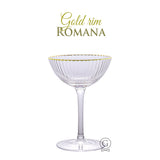 Gold Rim ROMANA Coupes