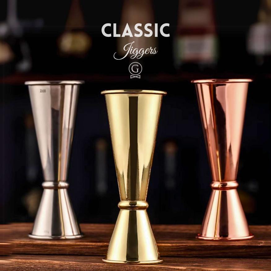 Classic Jiggers 30-60ml - Golden Age Bartending