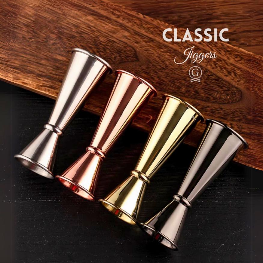Classic Jiggers 30-60ml - Golden Age Bartending