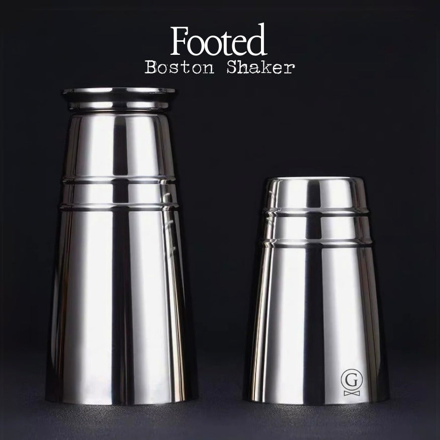 Footed Boston Shakers - Golden Age Bartending