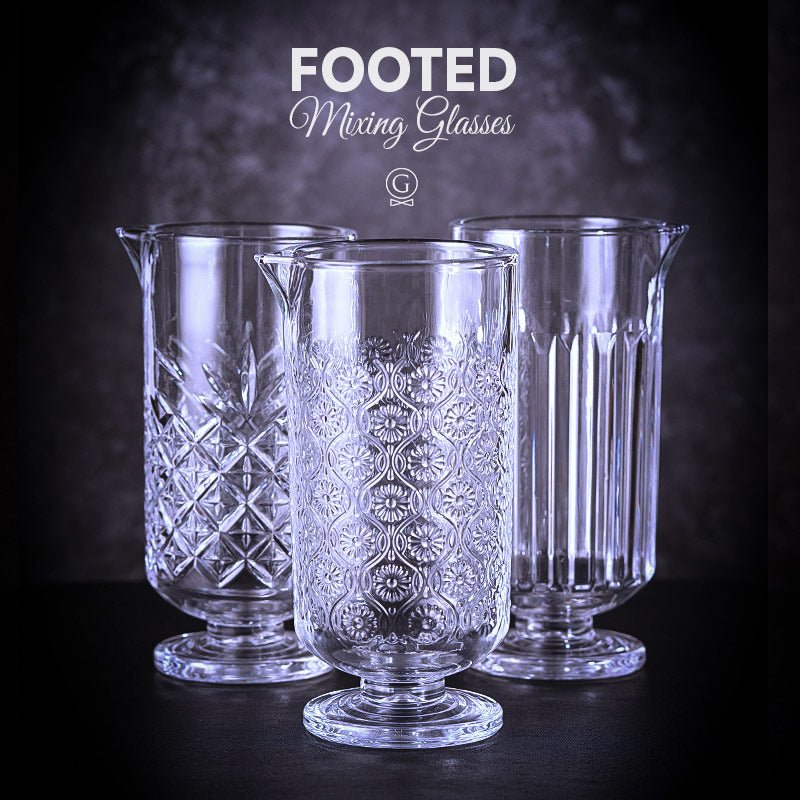 Footed Mixing Glasses - Golden Age Bartending