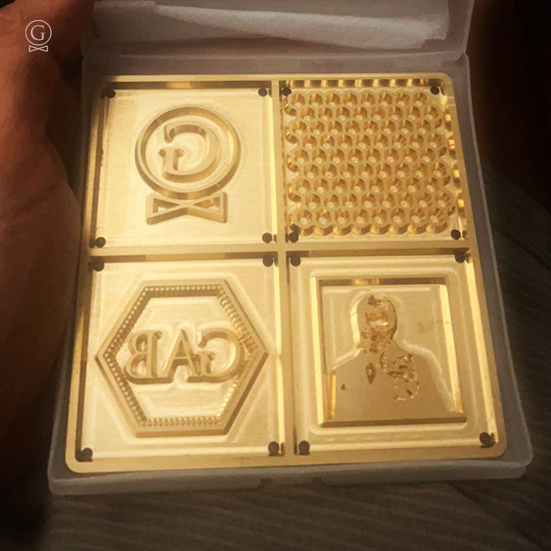 Ice Stamp Plate - 11x11cms - Golden Age Bartending