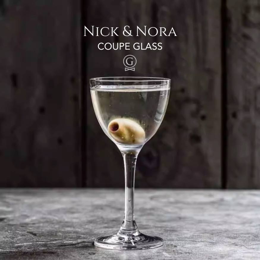 Nick & Nora - Coupe Glass - Golden Age Bartending