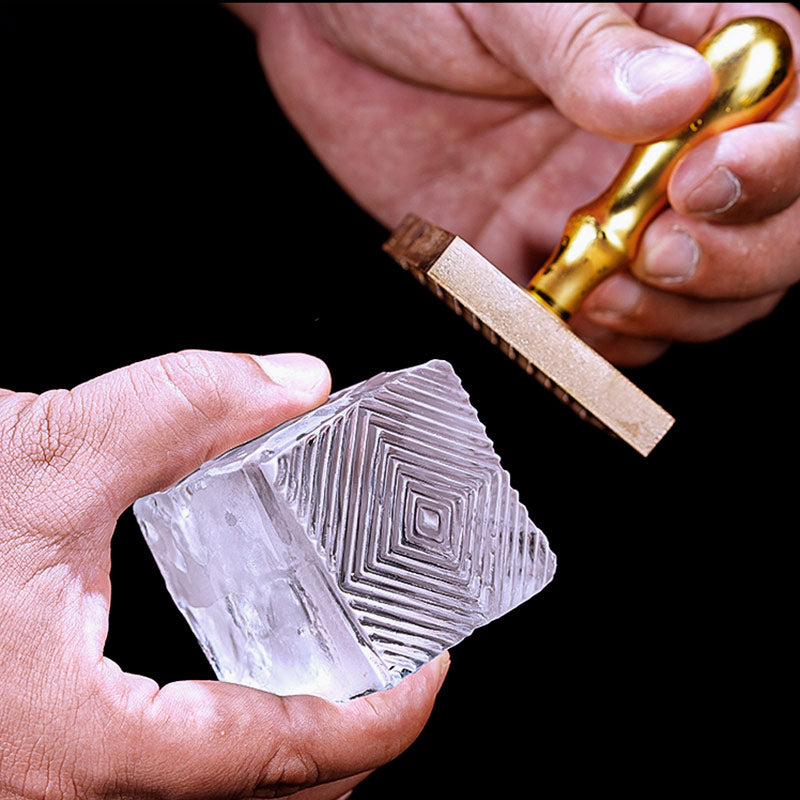 Portable Ice Stamp - SQUARE - Golden Age Bartending