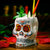 2 x White Skull Cup set