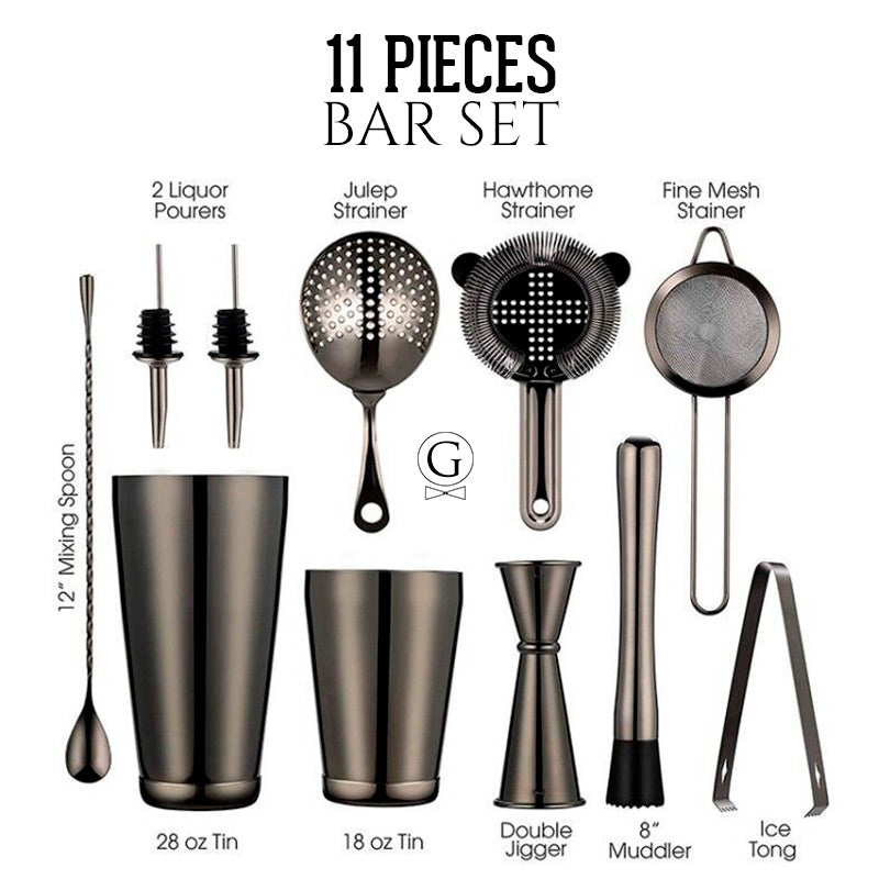 11 pieces Bar set + Free Shipping - Golden Age Bartending