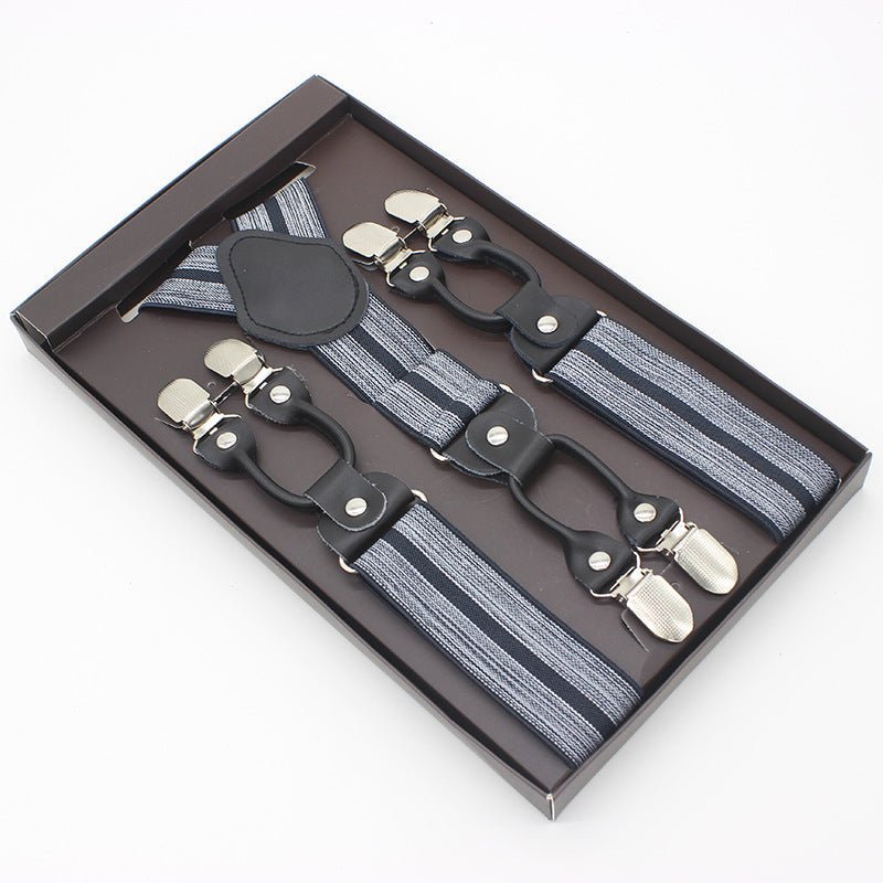 Suspenders double clip - Stripes - Golden Age Bartending