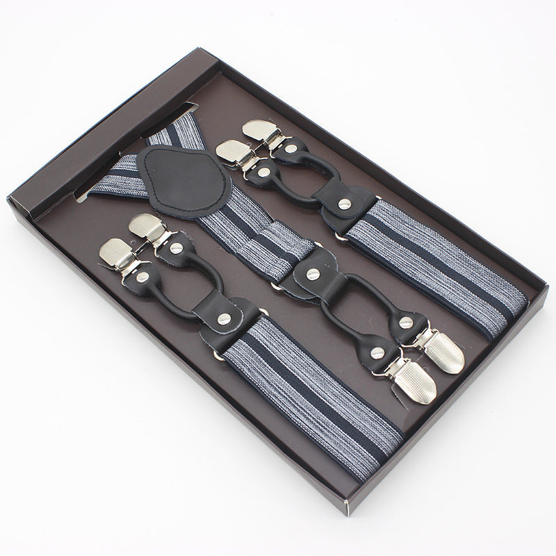 Suspenders double clip - Stripes