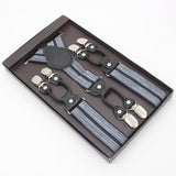 Suspenders double clip - Stripes + FREE SHIPPING