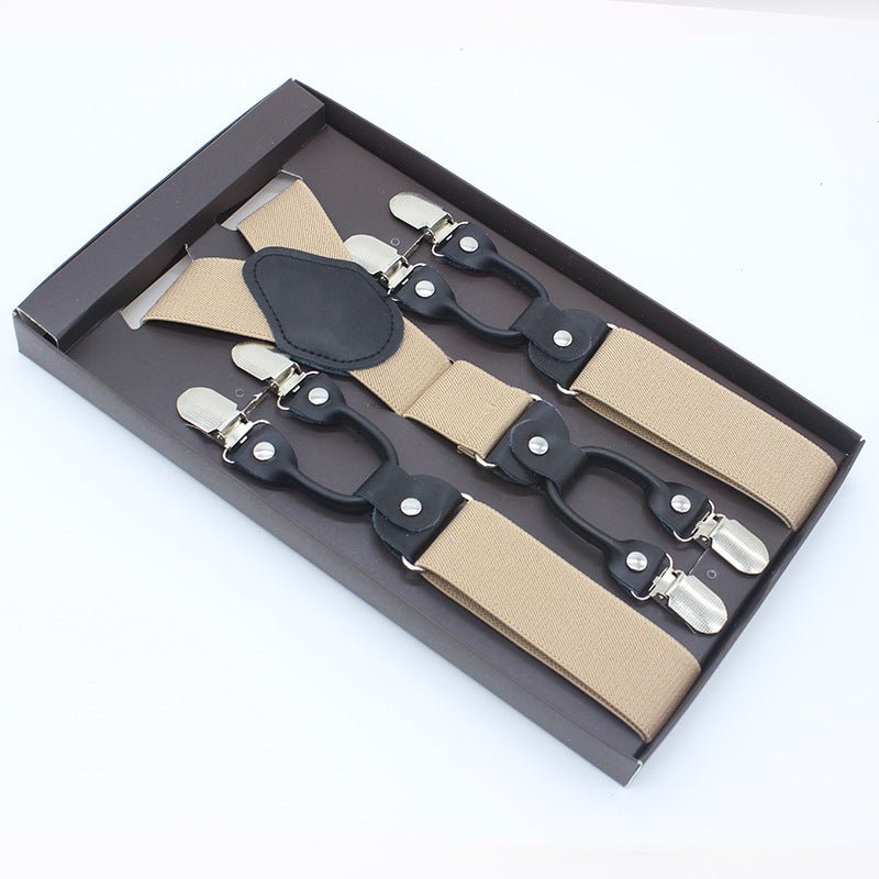 Suspenders double clip - Plain + FREE SHIPPING - Golden Age Bartending