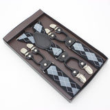 Suspenders double clip - Diamonds + FREE SHIPPING