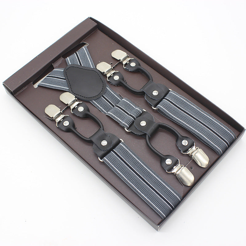 Suspenders double clip - Stripes - Golden Age Bartending