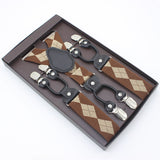 Suspenders double clip - Diamonds + FREE SHIPPING
