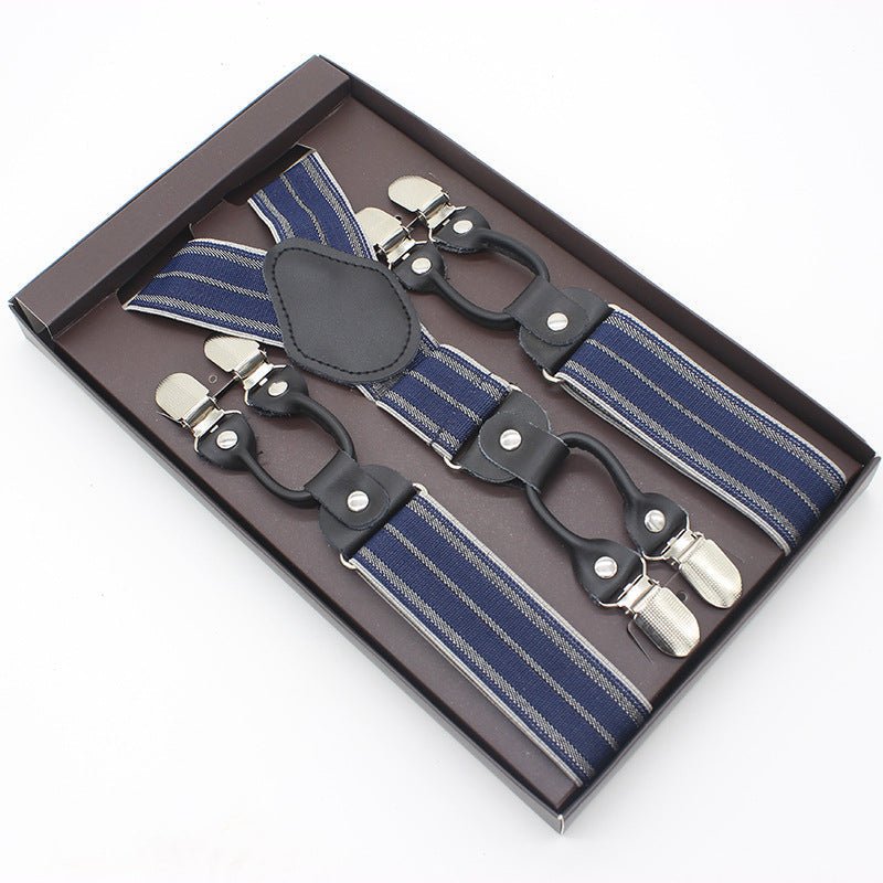 Suspenders double clip - Stripes - Golden Age Bartending