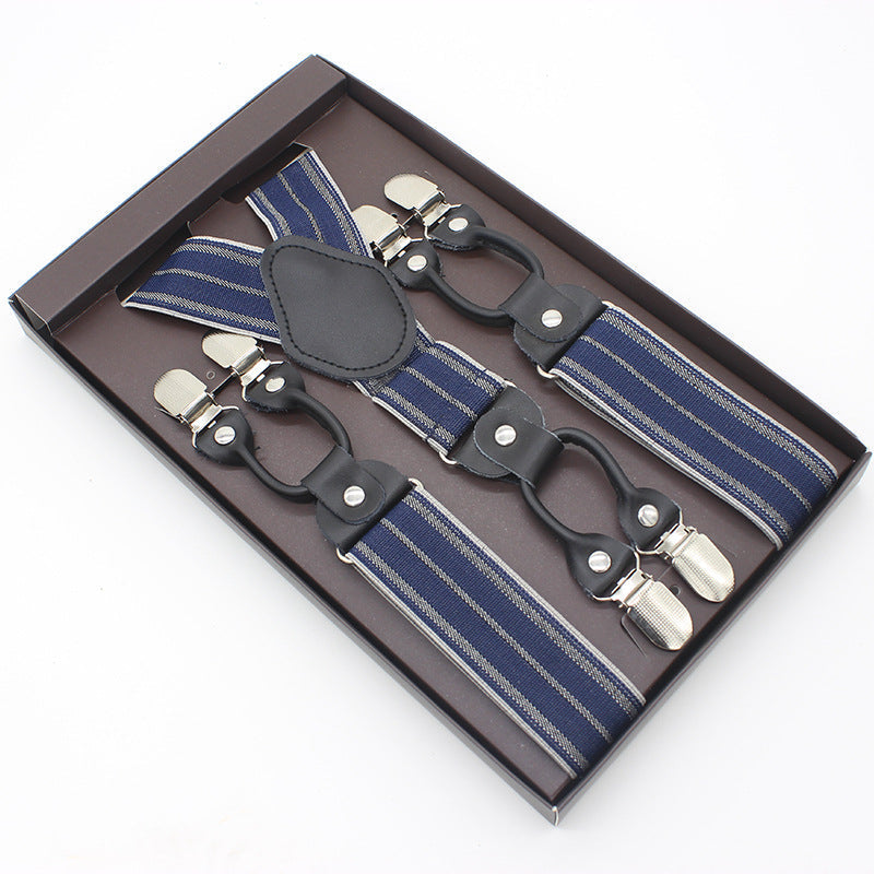 Suspenders double clip - Stripes