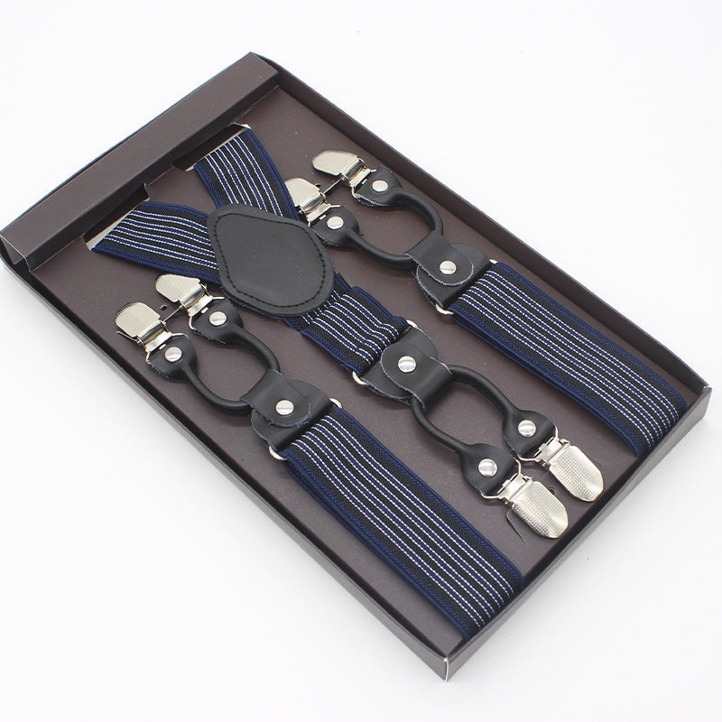 Suspenders double clip - Stripes
