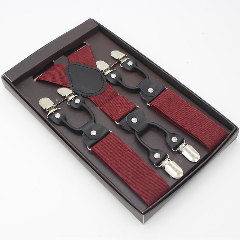 Suspenders double clip - Plain + FREE SHIPPING - Golden Age Bartending