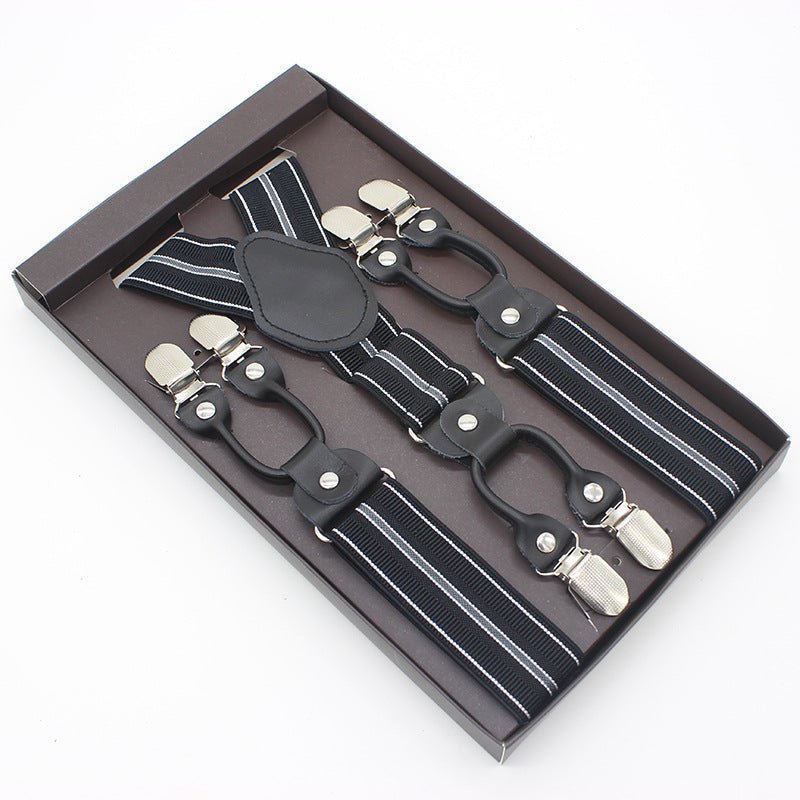 Suspenders double clip - Stripes - Golden Age Bartending